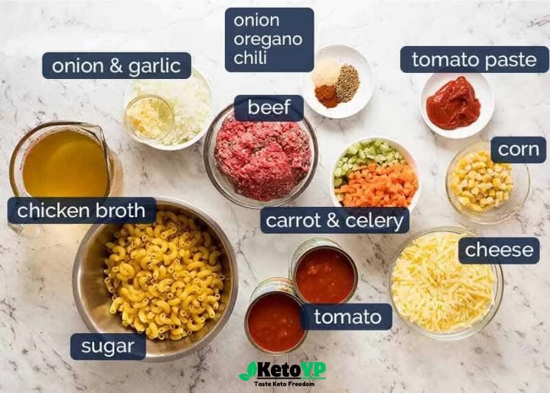 cheeseburger casserole recipe ingredients