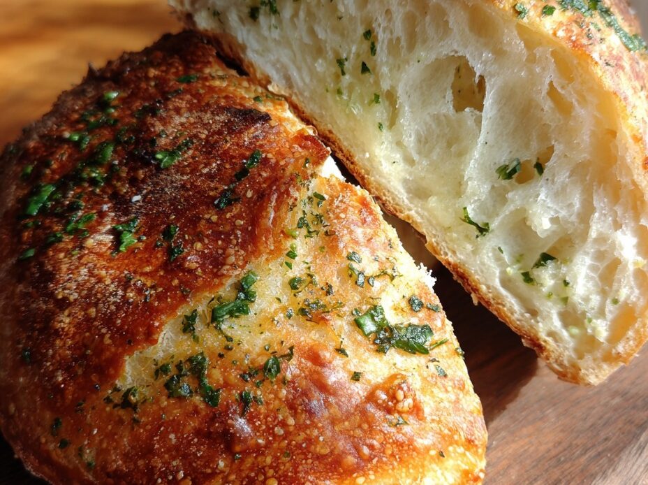 Garlic and Herb Sourdough Bread