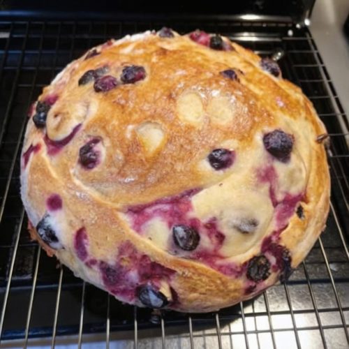 Blueberry Lemon Cream Cheese Sourdough Bread Recipe