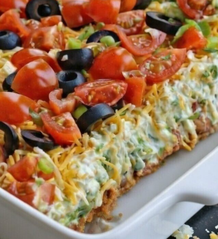 Keto 7 Layer Taco Dip – Easy Low Carb Party Favorite
