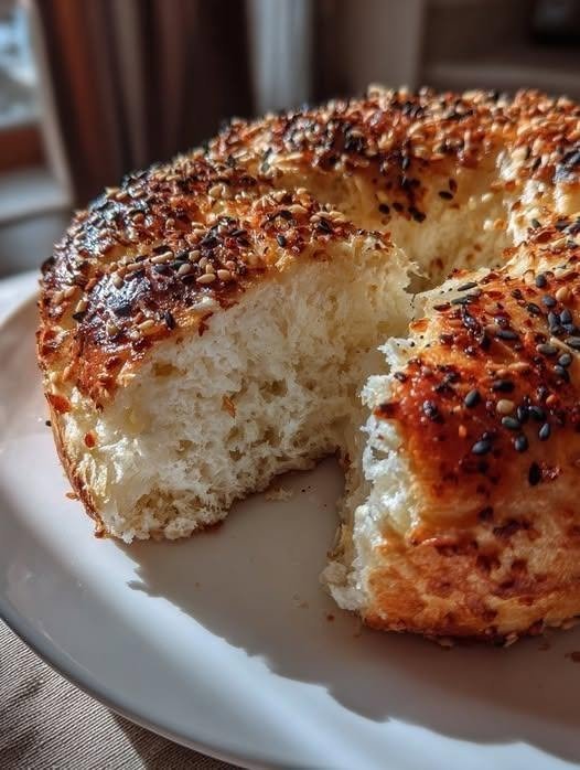 🥯 Everything-Bagel Cottage Cheese Bread – Savory, High-Protein & Low-Carb