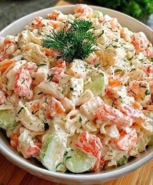 Creamy Shrimp and Cucumber Salad Recipe