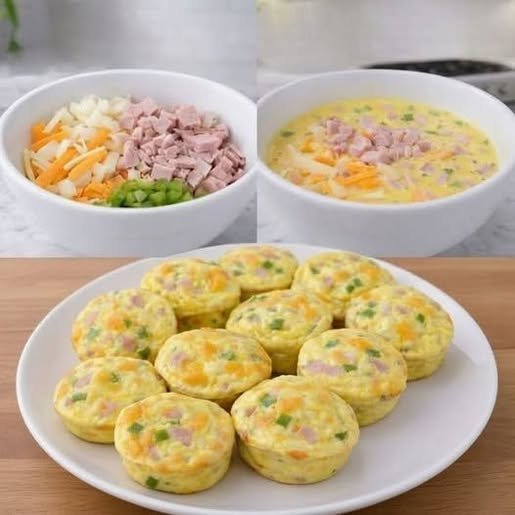 Easy Egg & Ham Breakfast Bites